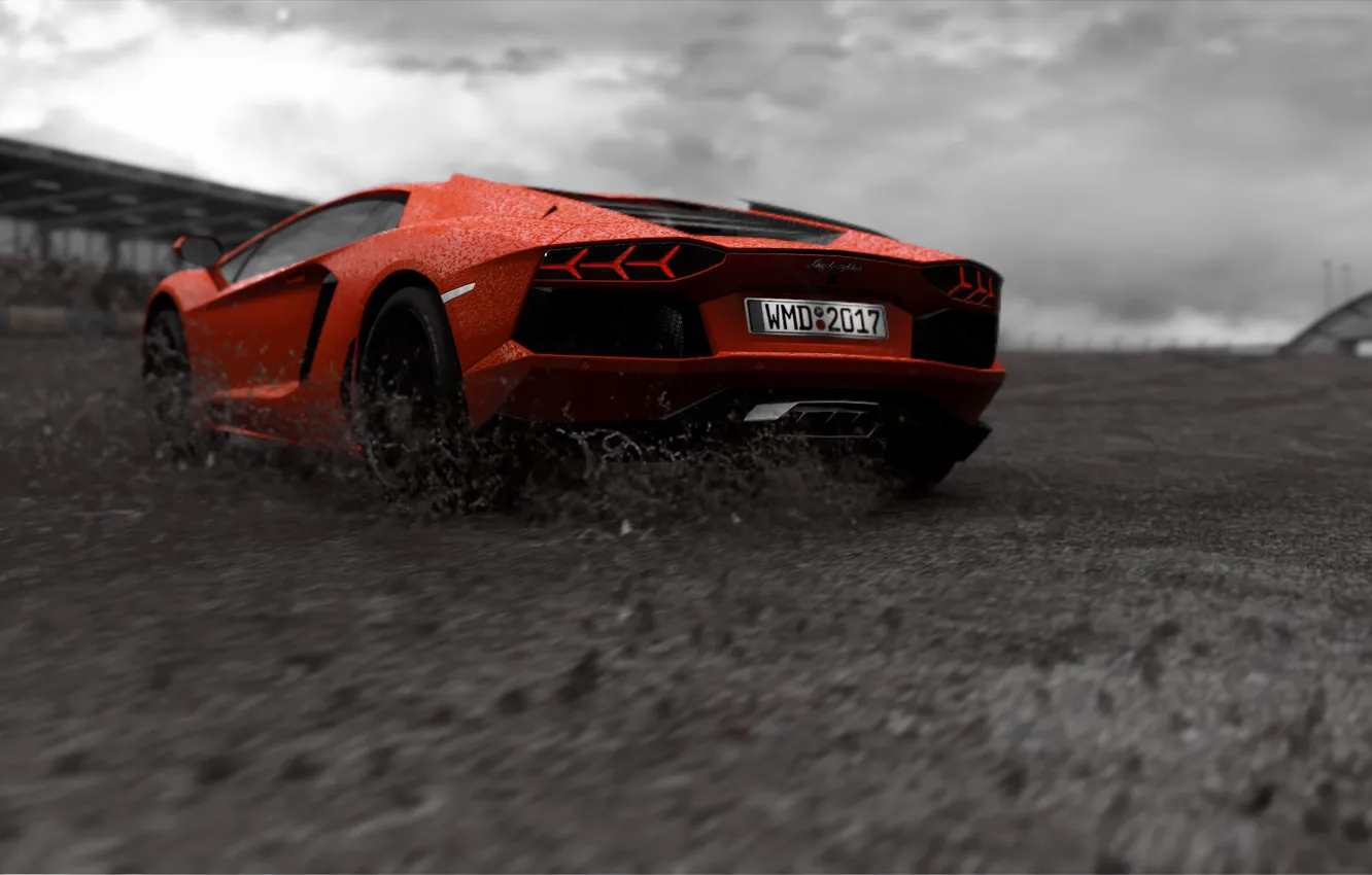 Photo wallpaper Lamborghini, Lamborghini Aventador, Project CARS 2