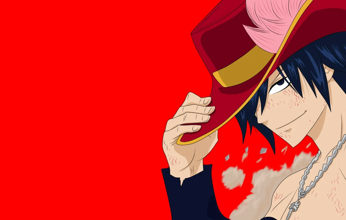 Photo wallpaper hat, anime, fairy tail, manga, gray, japanese, mahou, demon slayer