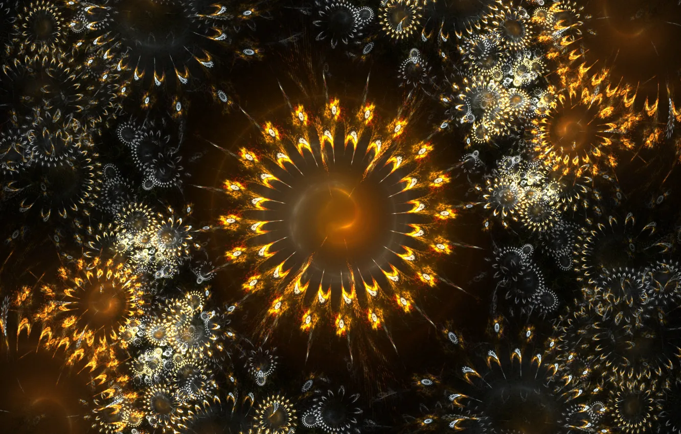 Photo wallpaper decoration, the explosion, color, new year, salute, Christmas, fractal, Christmas