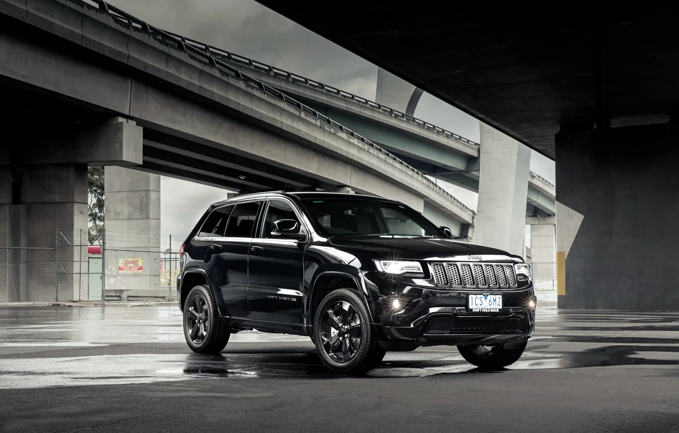 Photo wallpaper Jeep, Grand Cherokee, 2014, WK2, Blackhawk