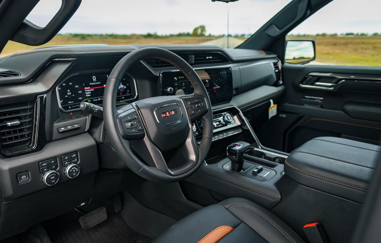 Photo wallpaper interior, GMC, Hennessey, the interior of the car, Sierra, Off-Road, 2023, Goliath 650