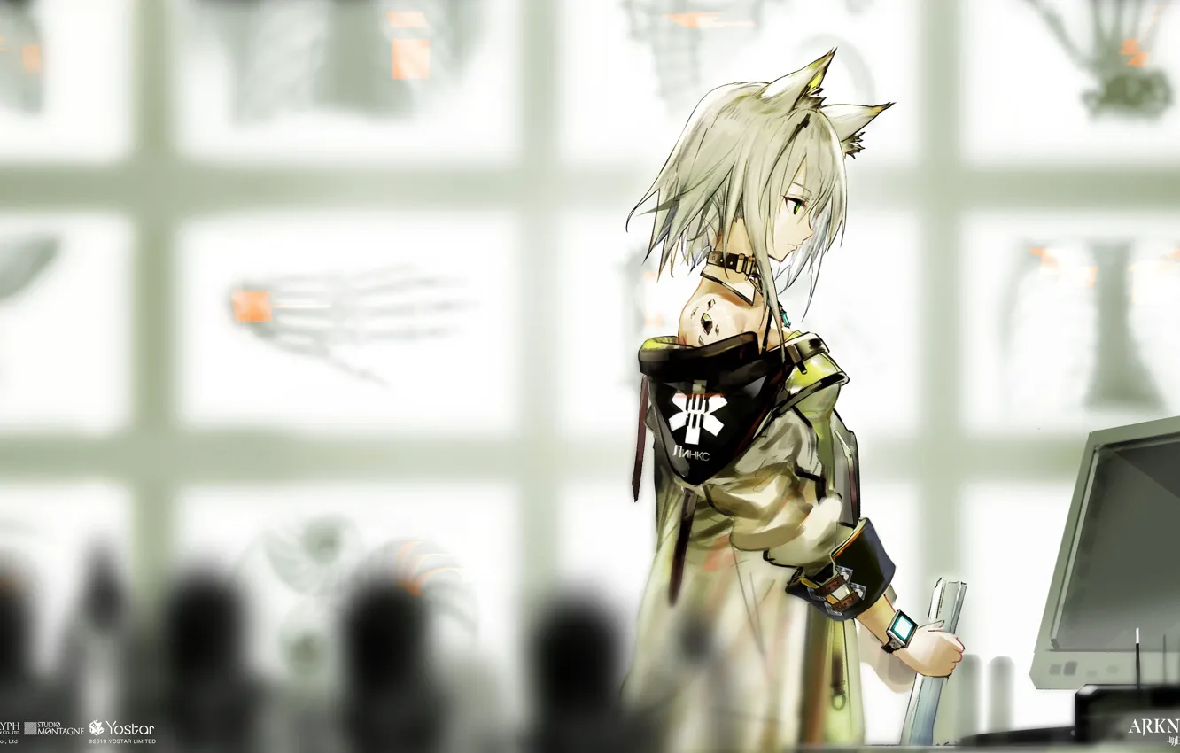 Photo wallpaper girl, ears, Arknights