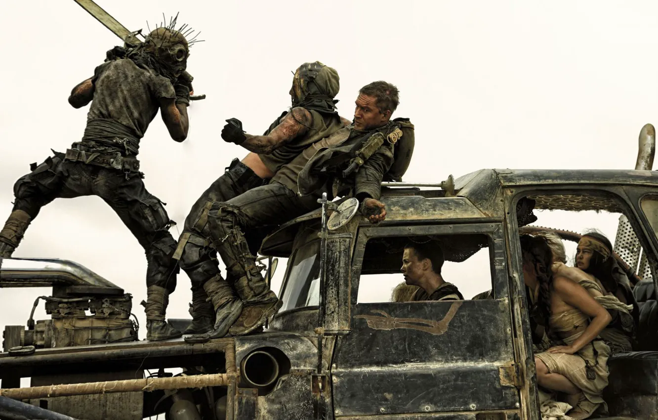 Photo wallpaper car, auto, supercharger, Mad Max, Fury Road, Mad Max: fury Road, Furiosa, Max Rockatansky