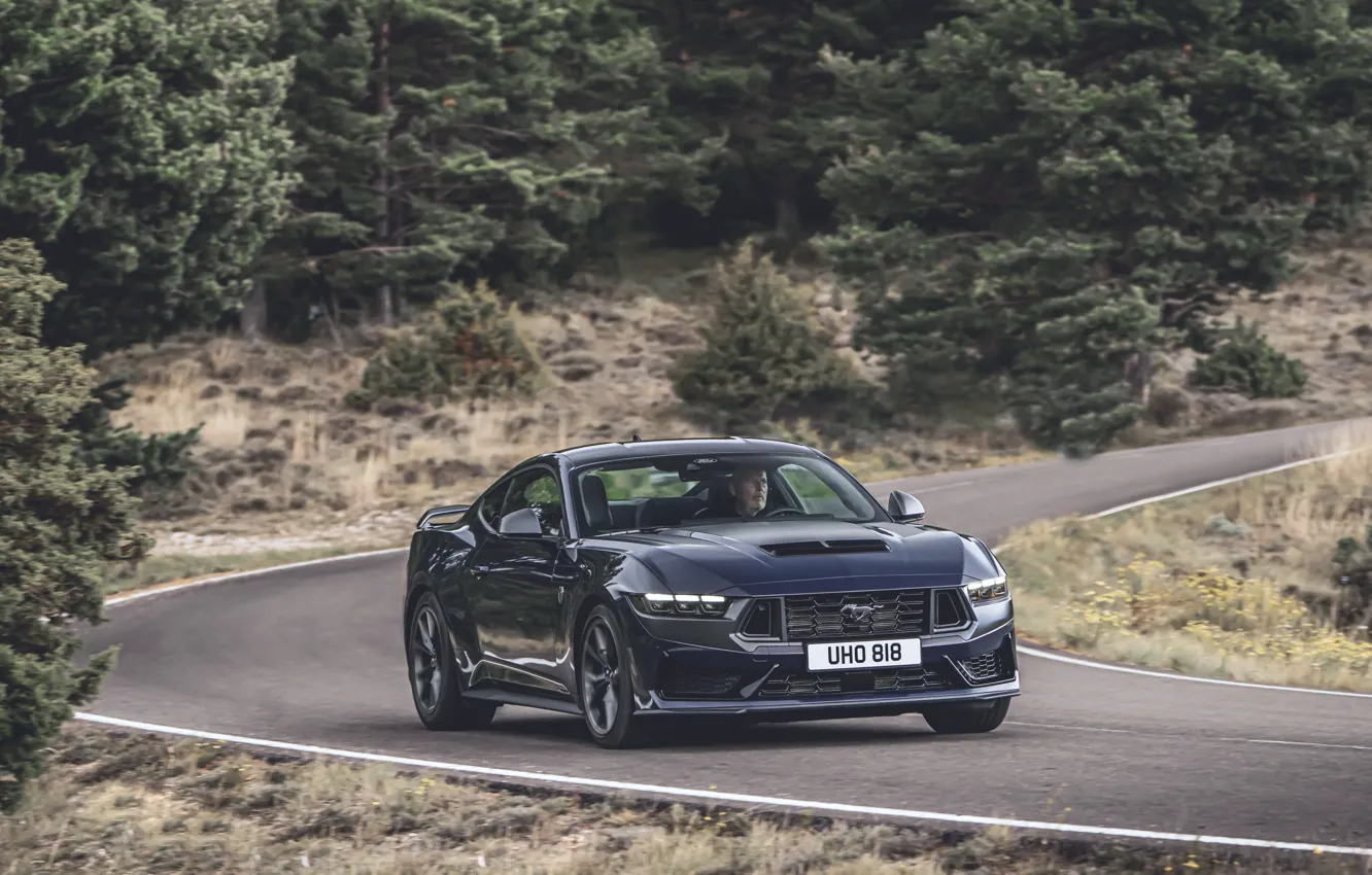 Photo wallpaper Mustang, Ford, Ford Mustang Dark Horse
