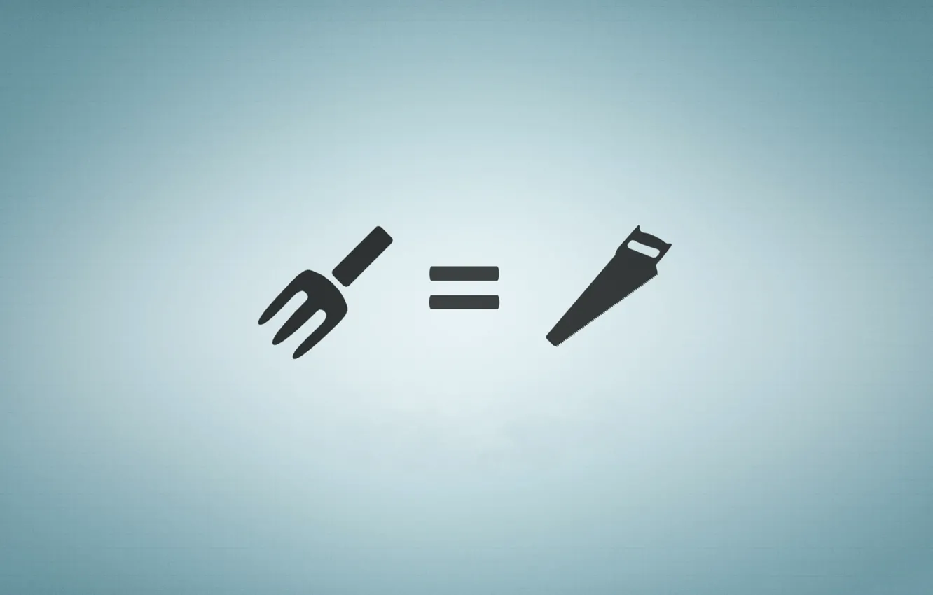 Photo wallpaper teeth, plug, saw