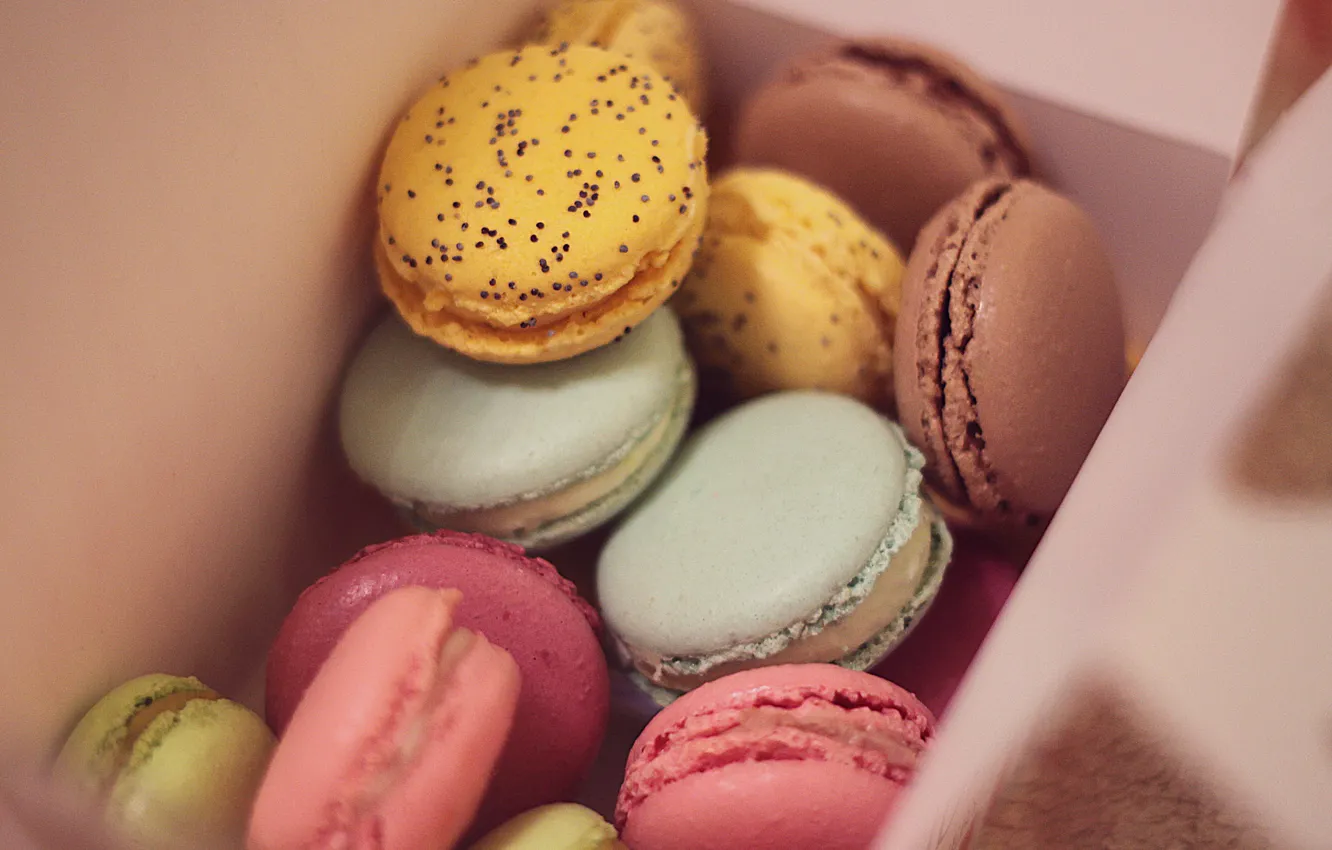 Photo wallpaper food, sweets, dessert, sweets, macaroon, macaroons, macaroon