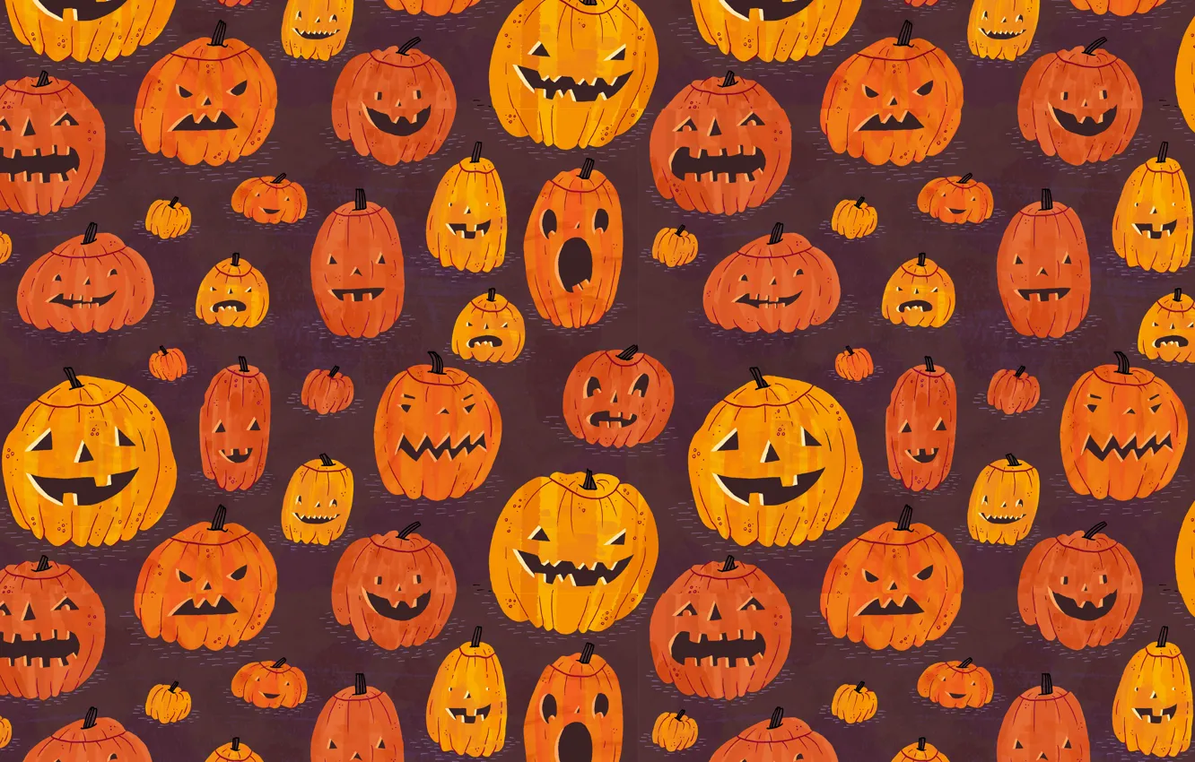 Photo wallpaper texture, pumpkin, Halloween