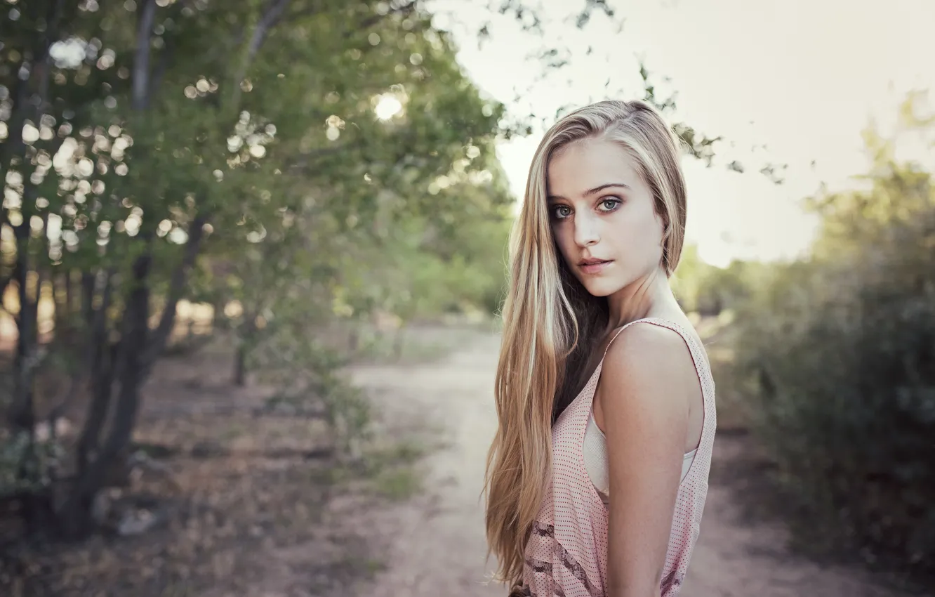 Photo wallpaper look, model, Lacey Walker