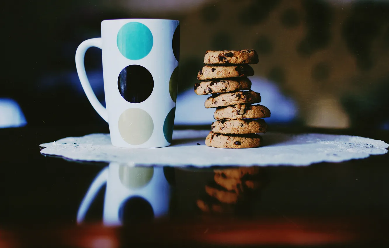 Photo wallpaper cookies, mug, Cup