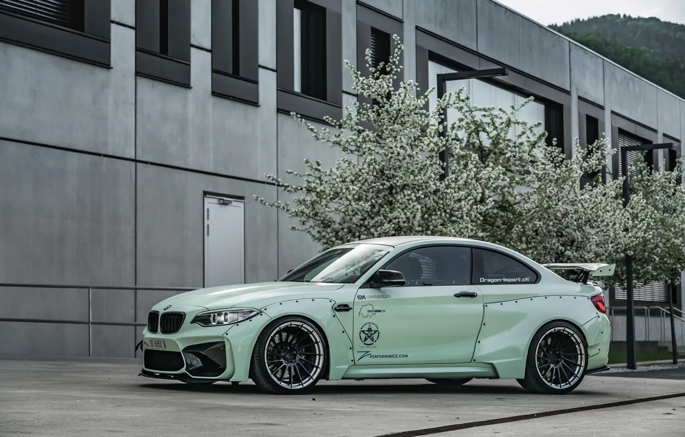 Photo wallpaper side view, tuning, 2018, Z Performance, BMW M2