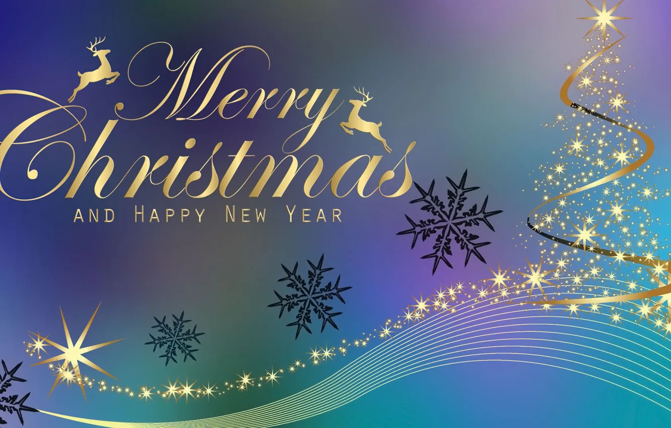 Photo wallpaper Choinka, Stars, Grzfika