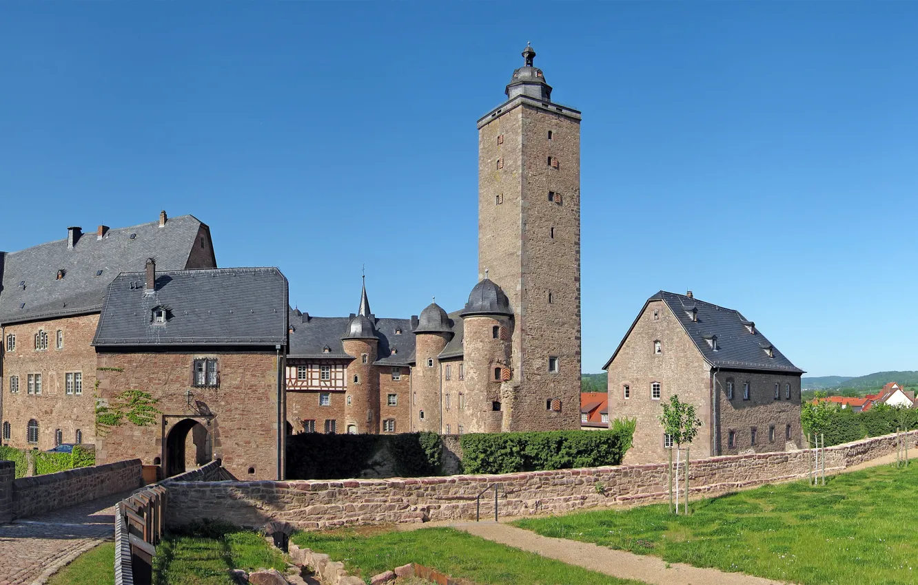 Photo wallpaper castle, Germany, Hessen, Steinau An Der Strasse