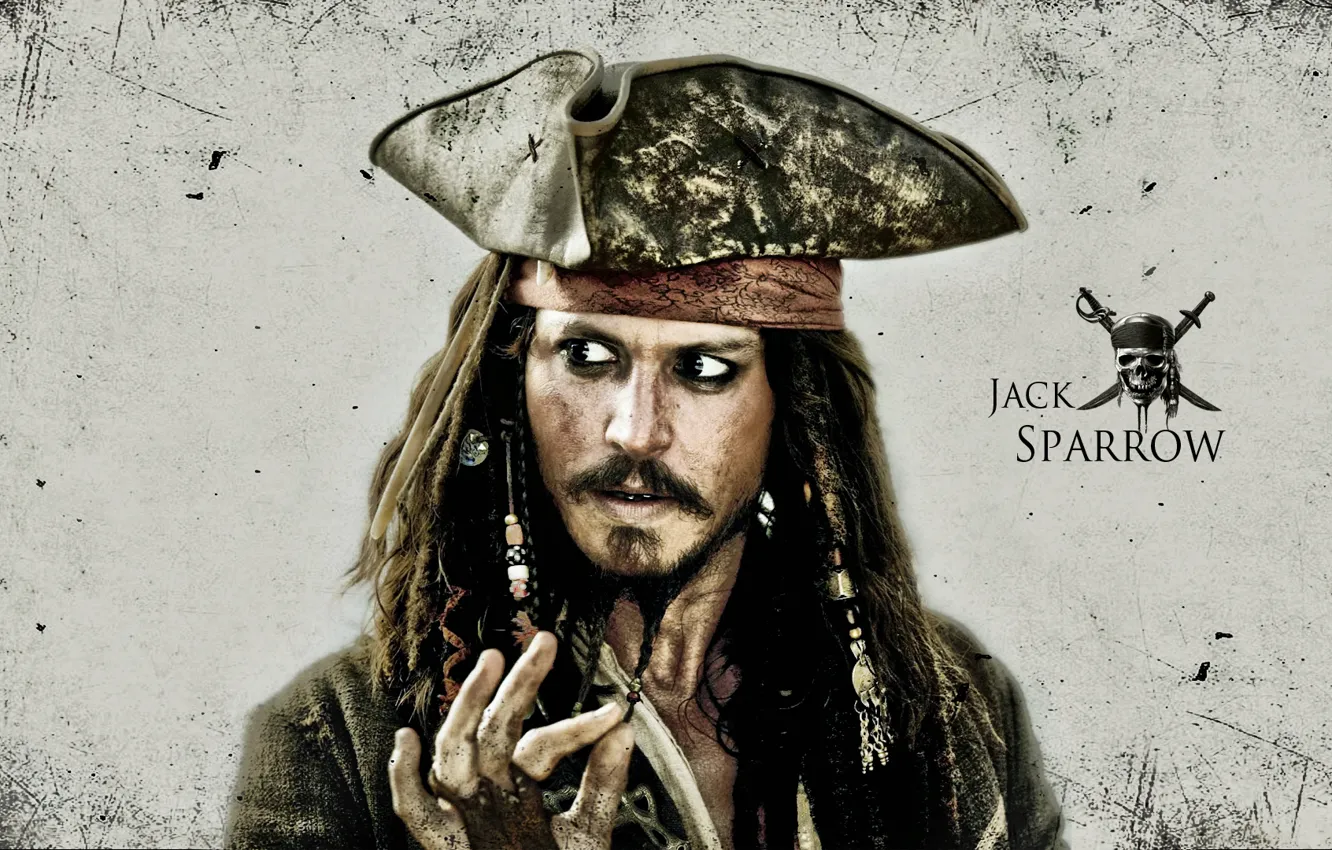 Photo wallpaper johnny depp, actor, hollywood, movie, pirates, guy, jack sparrow