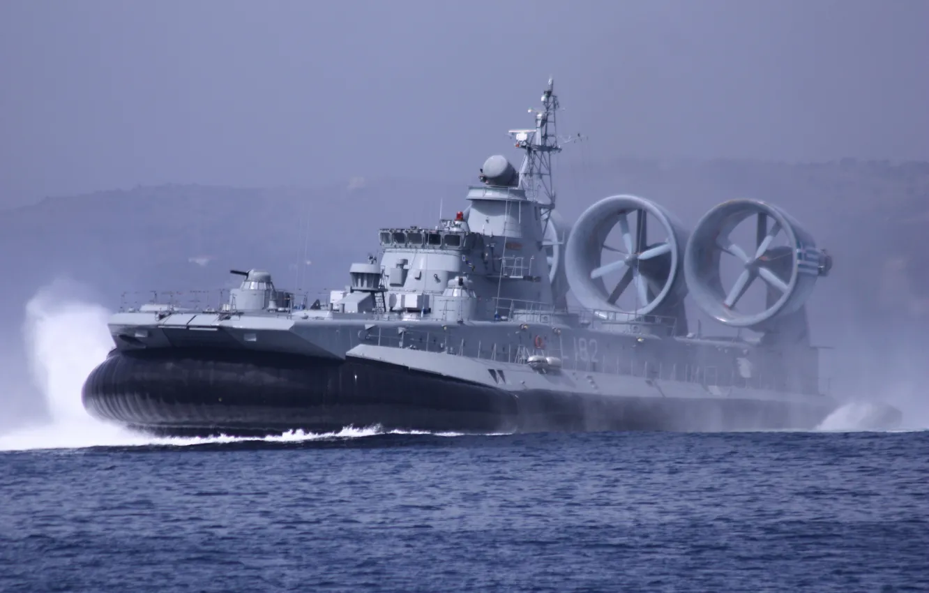 Photo wallpaper ship, Greece, Navy, landing, "Corfu"