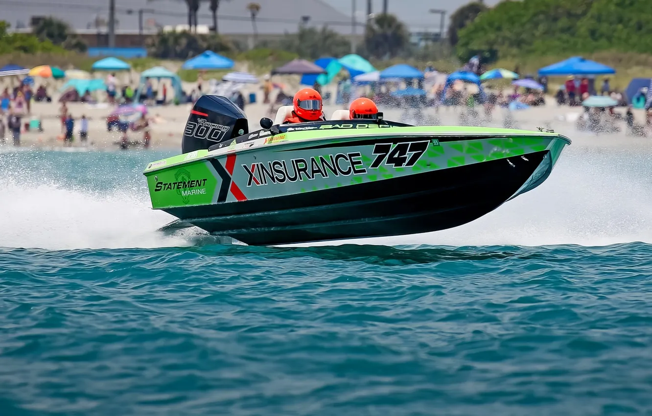Photo wallpaper race, boat, speed