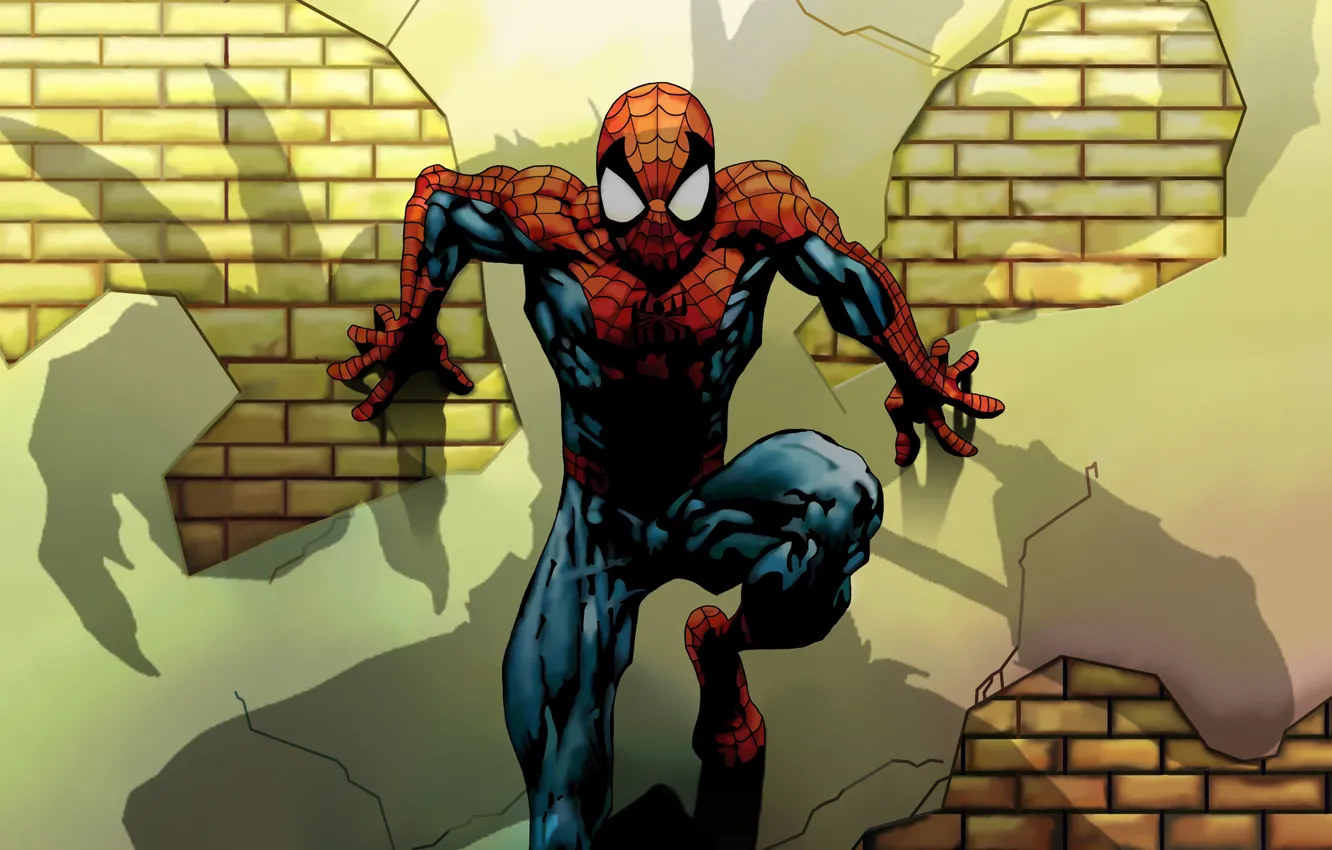 Photo wallpaper Marvel, Shadow, Comics, Spider Man, Green Goblin