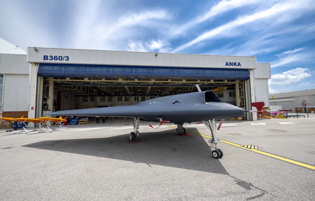 Photo wallpaper UNMANNED AIRCRAFT, TUSAŞ, ANKA-3