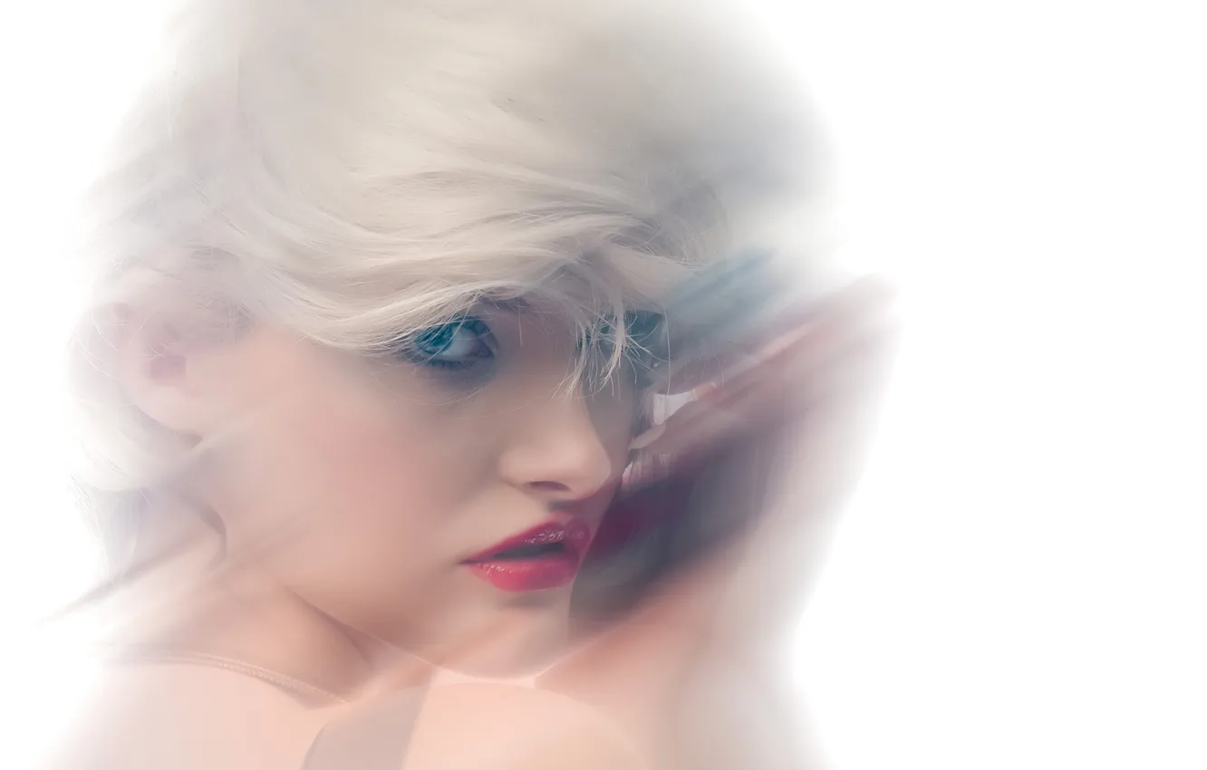 Photo wallpaper portrait, blur, makeup