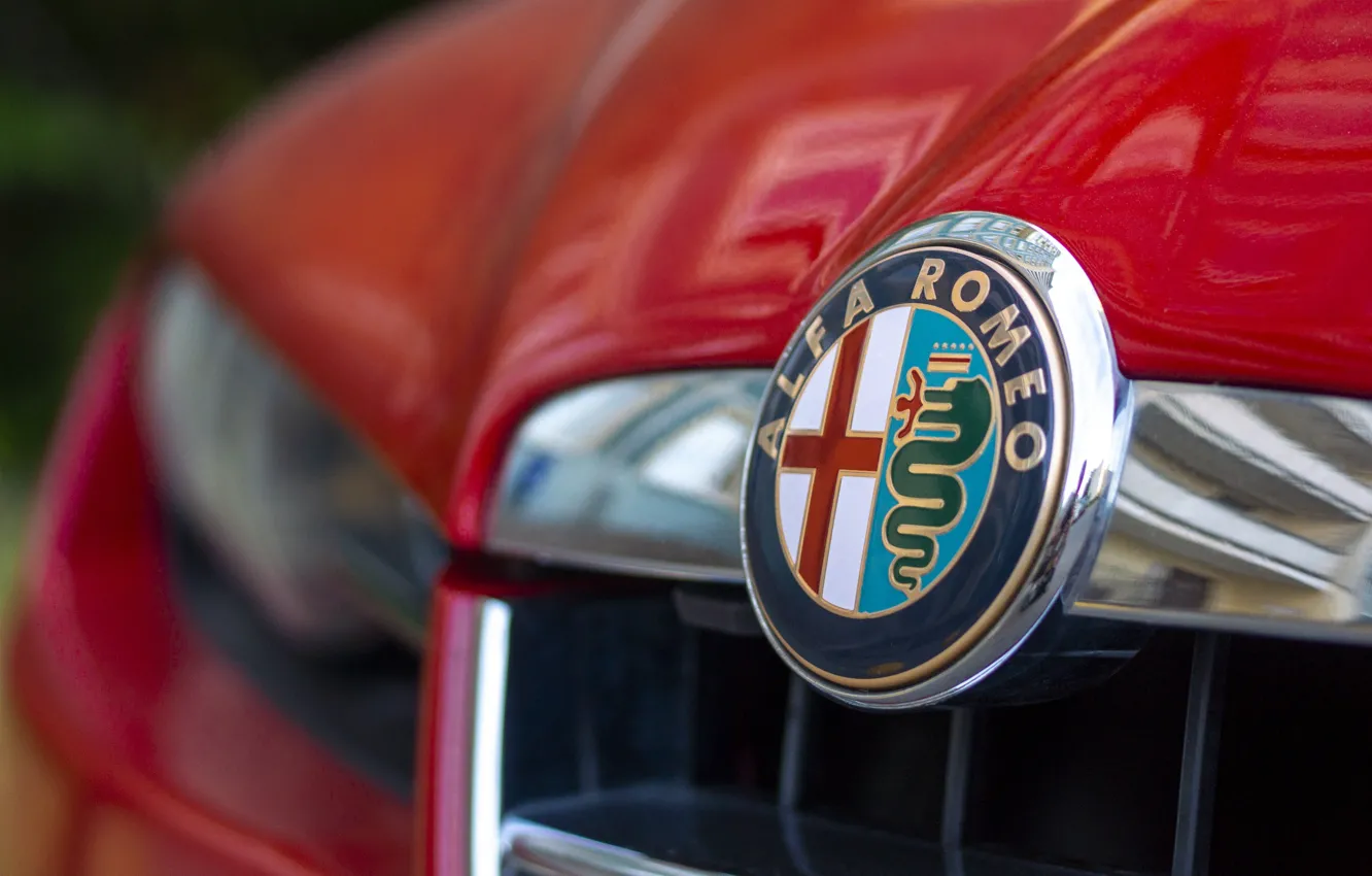 Photo wallpaper brera, Alfa-Romeo, red red