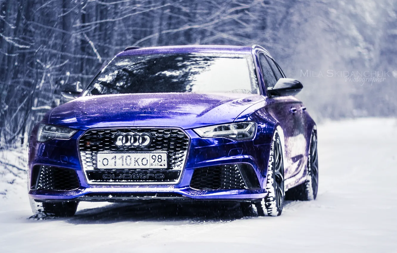 Photo wallpaper Audi, RS6, DC Tuning, Audi RS6 Dark Blue Chrome by DC Tuning, Dark Blue Chrome, …