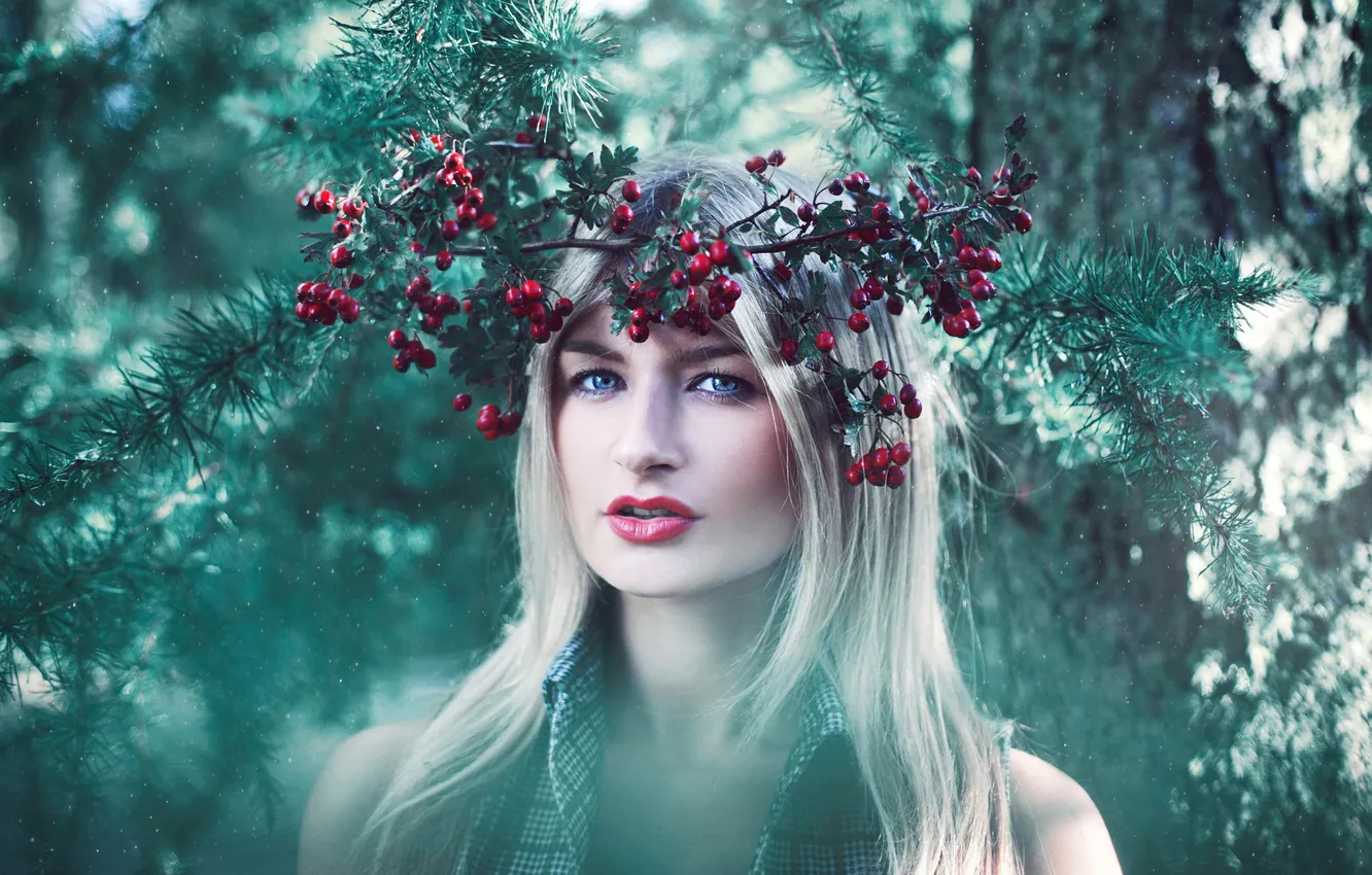 Photo wallpaper look, girl, portrait, Kelly