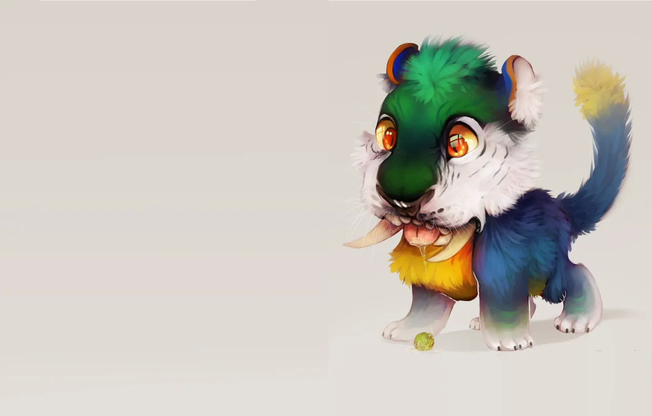 Photo wallpaper minimalism, art, children's, chunky croods plush