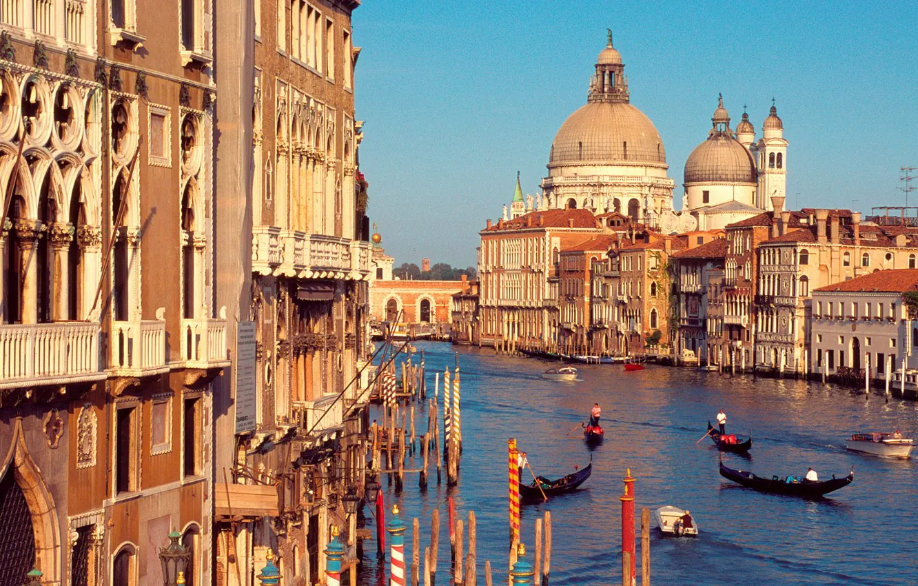 Photo wallpaper Italy, Venice, channel