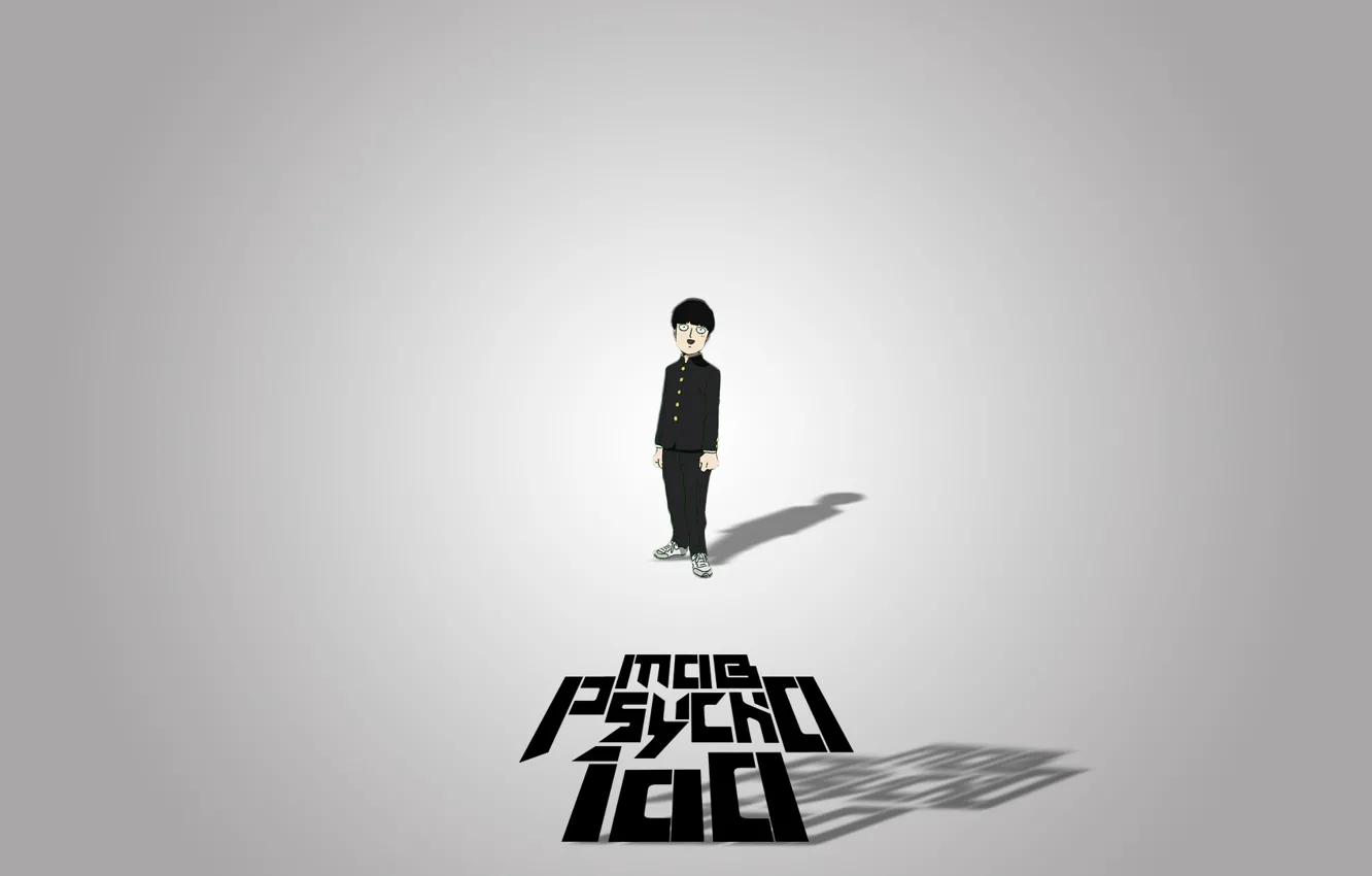 Photo wallpaper minimalism, Mob Psycho 100, Mob psycho 100, Kageyama Shigeo