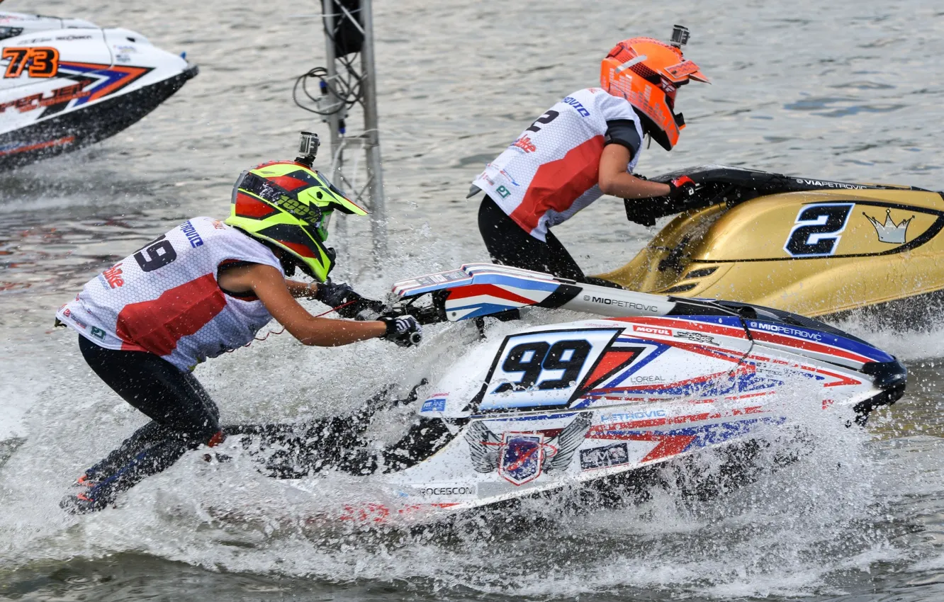 Photo wallpaper race, boat, speed