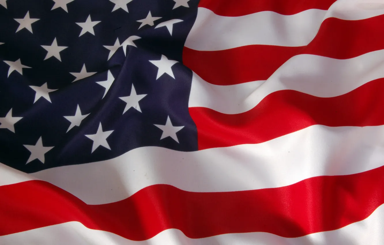 Photo wallpaper red, United States, blue, stars, flag
