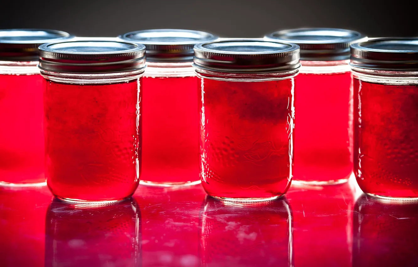 Photo wallpaper juice, Bank, a lot, jam, jam, compote, blank