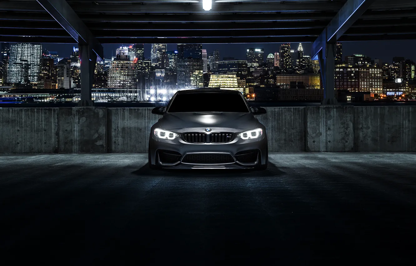 Photo wallpaper BMW, Carbon, Front, Black, Matte, Nigth, F80, Mode