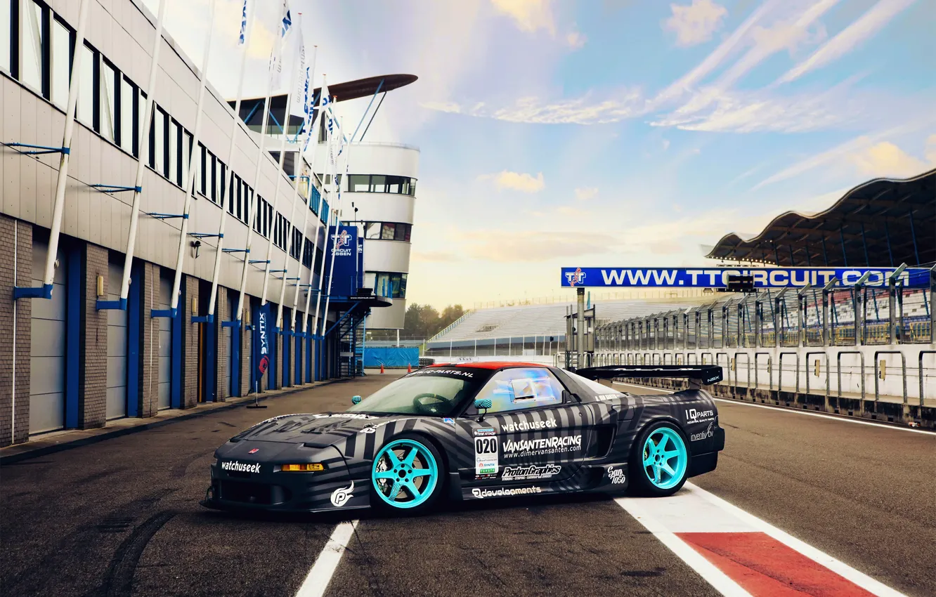 Photo wallpaper Honda, NSX, Time Attack Racecar