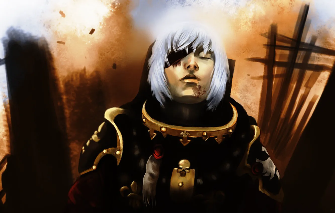 Photo wallpaper The game, People, Adept Sororitas, Sisters Of Battle, Game, Sisters of Battle, Headband, Warhammer 40K