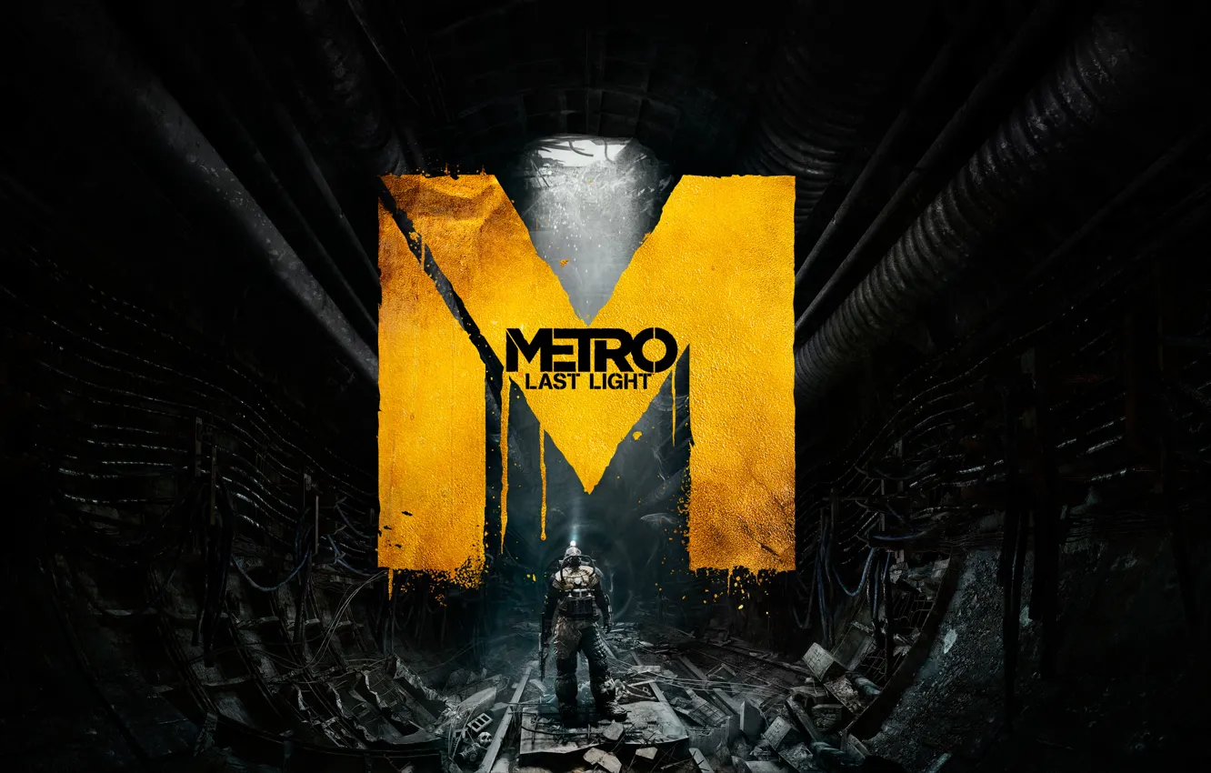 Photo wallpaper the tunnel, Stalker, metro last light
