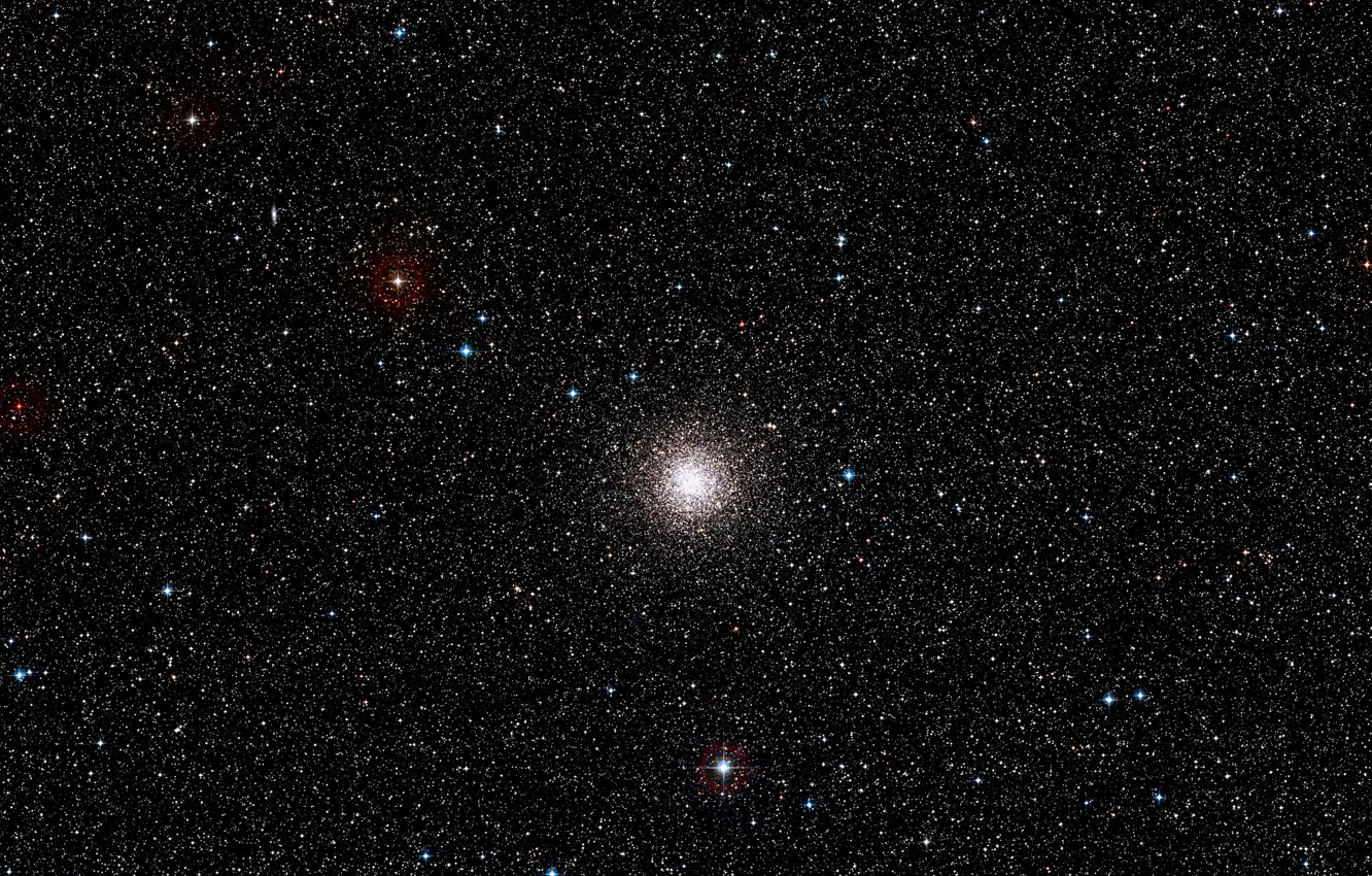Photo wallpaper Stars, Digitized Sky Survey 2, NGC 3201, Globular Cluster, Star Cluster, DSS2, Constellation of Vela