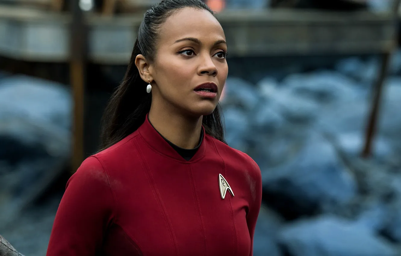 Photo wallpaper cinema, girl, Star Trek, soldier, dress, woman, war, Crew