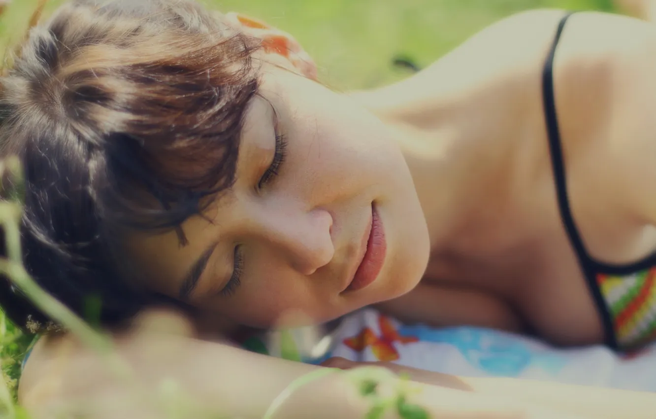 Photo wallpaper summer, girl, dream