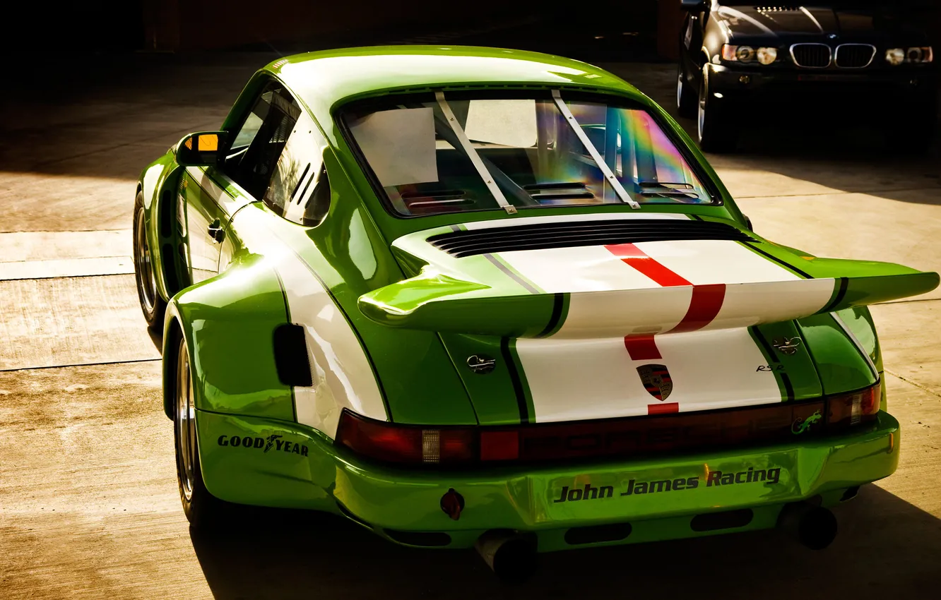Photo wallpaper light, green, background, BMW, 911, Porsche, BMW, cars