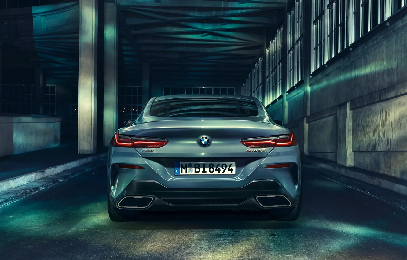 Photo wallpaper BMW, rear view, Coupe, 2018, 8-Series, M850i, XDrive