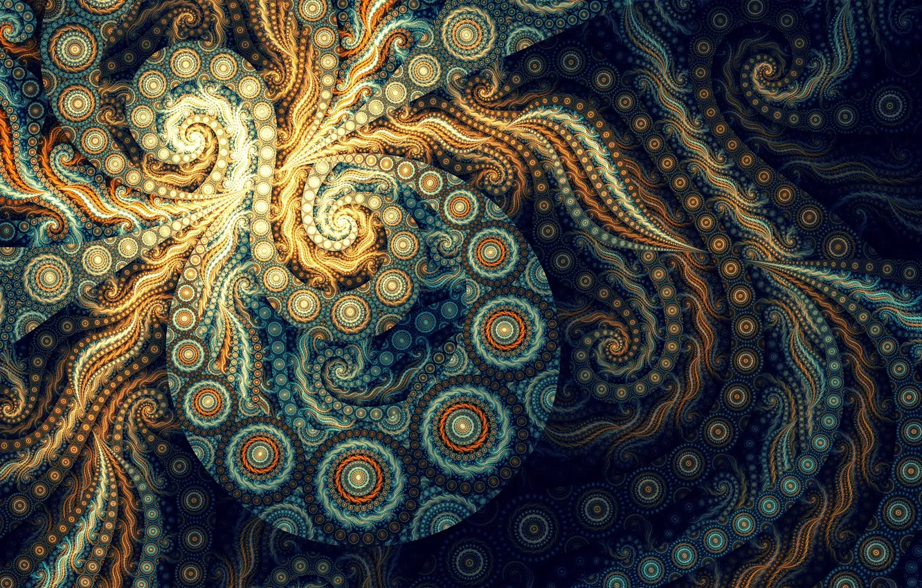 Photo wallpaper abstraction, fractal, eight