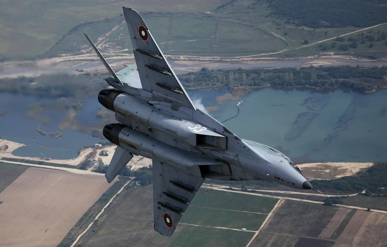Photo wallpaper flight, wings, fighter, multipurpose, MiG-29, The MiG-29