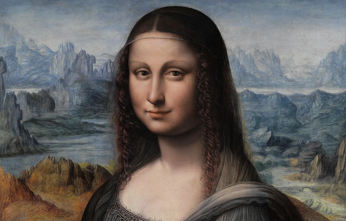 Photo wallpaper Mona Lisa, Madrid, Madrid, Mona Lisa, The Prado museum, National Museum of the Prado, oil …