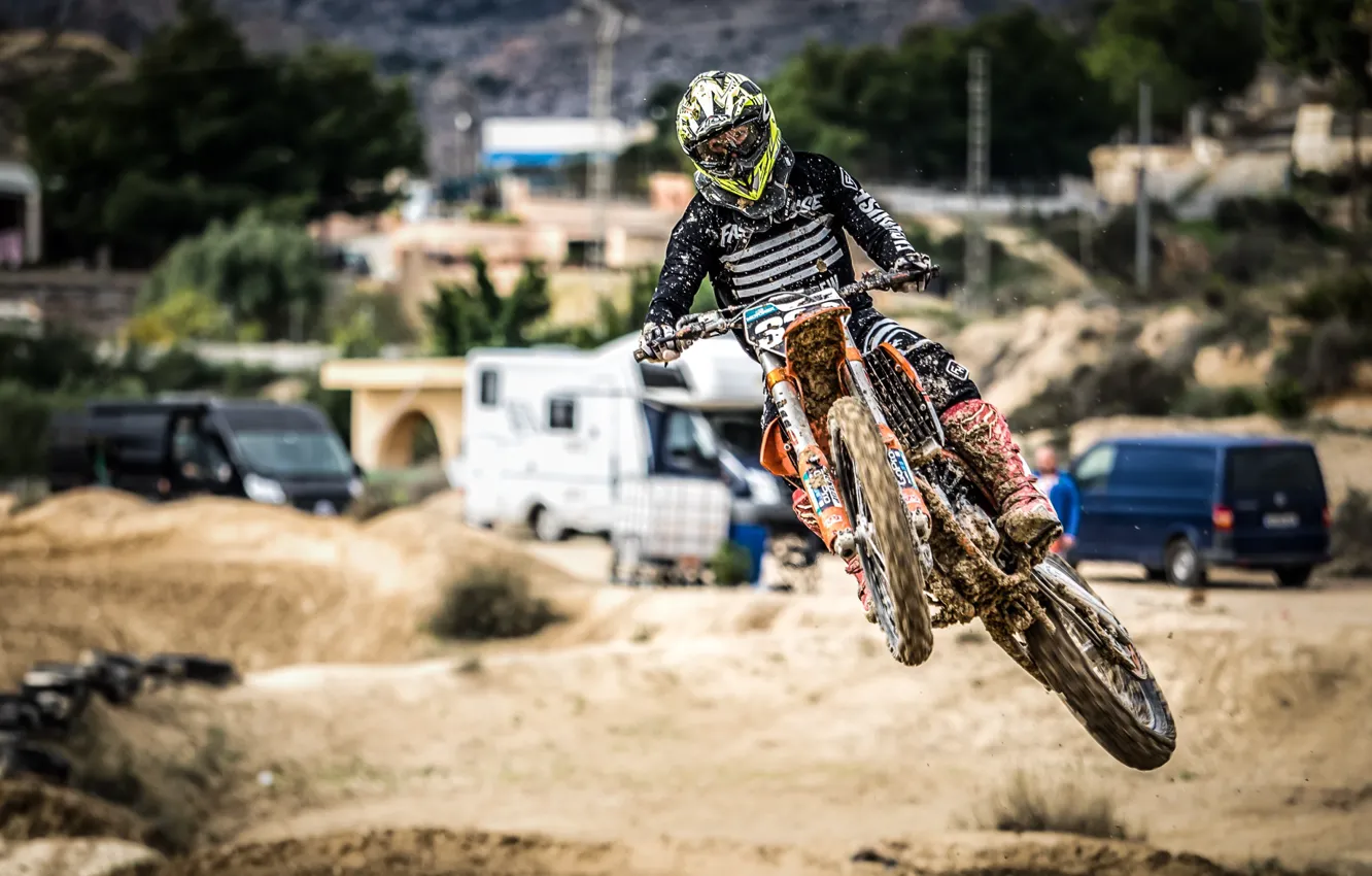 Photo wallpaper race, sport, motorcycle