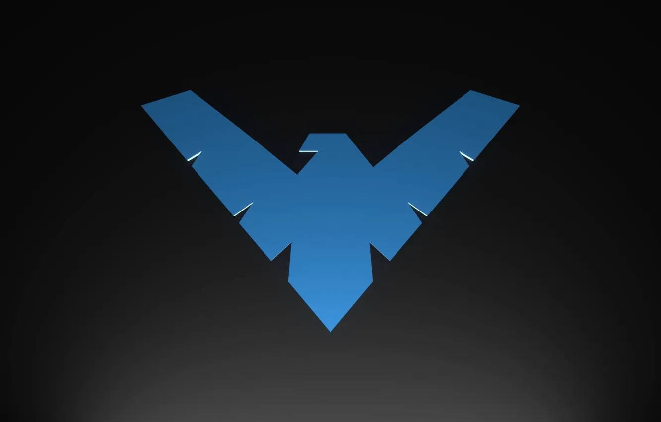 Photo wallpaper sign, emblem, logo, symbol, Nightwing, Nightwing