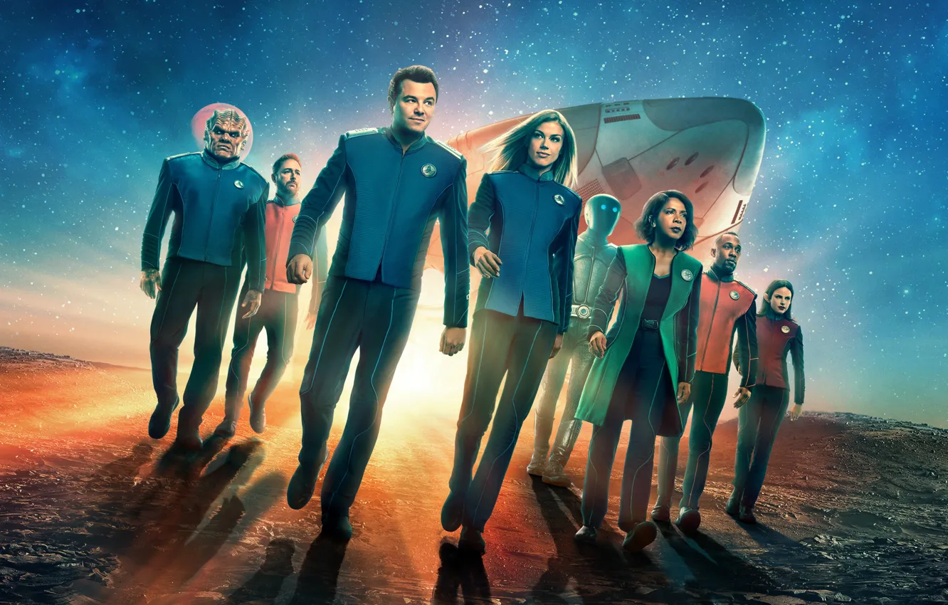 Photo wallpaper look, background, the series, actors, Movies, The Orville, Orville