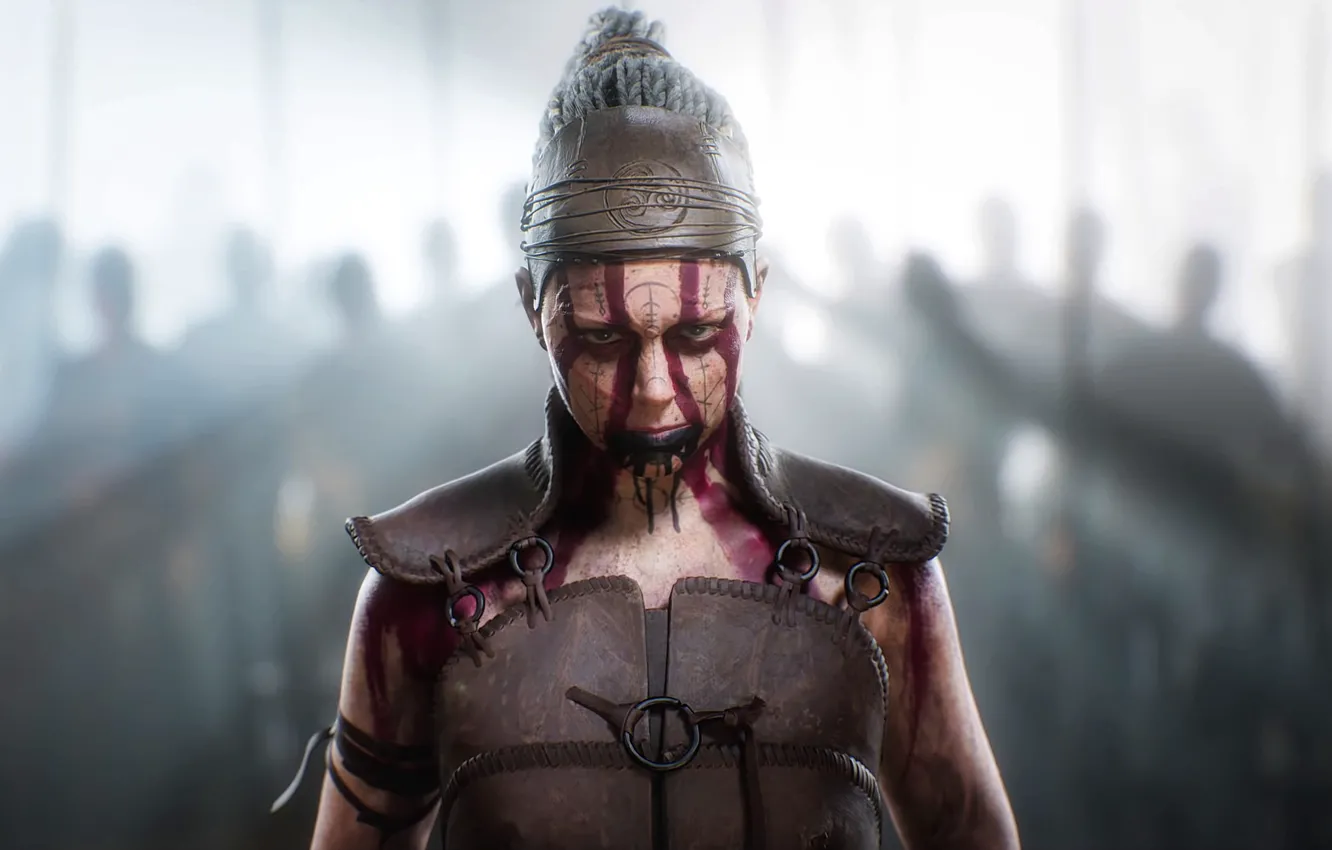 Photo wallpaper Bright blade, hellblade 2, senua's saga