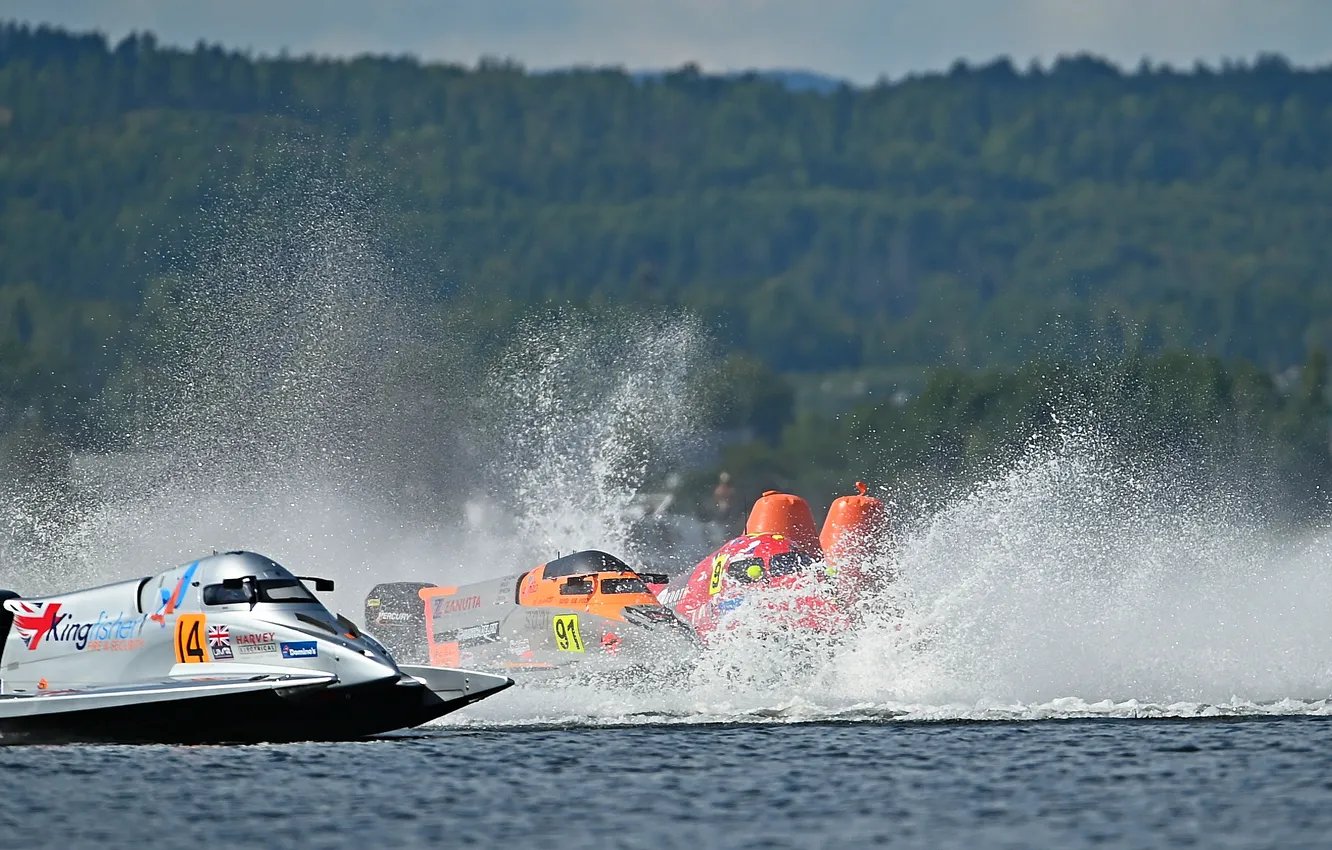 Photo wallpaper race, boat, speed