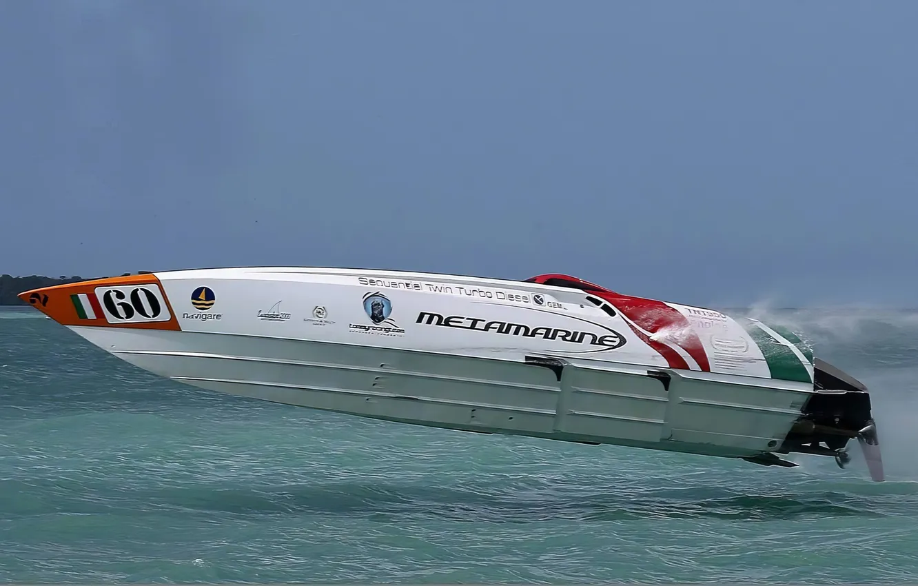 Photo wallpaper race, boat, speed