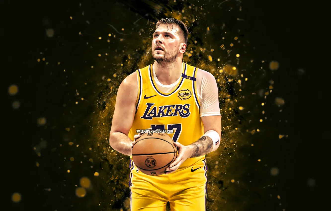 Photo wallpaper magic, basketball, NBA, Lakers, Slovenia, Los Angeles Lakers, Luka Doncic, Doncic